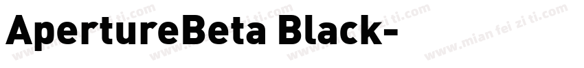 ApertureBeta Black字体转换